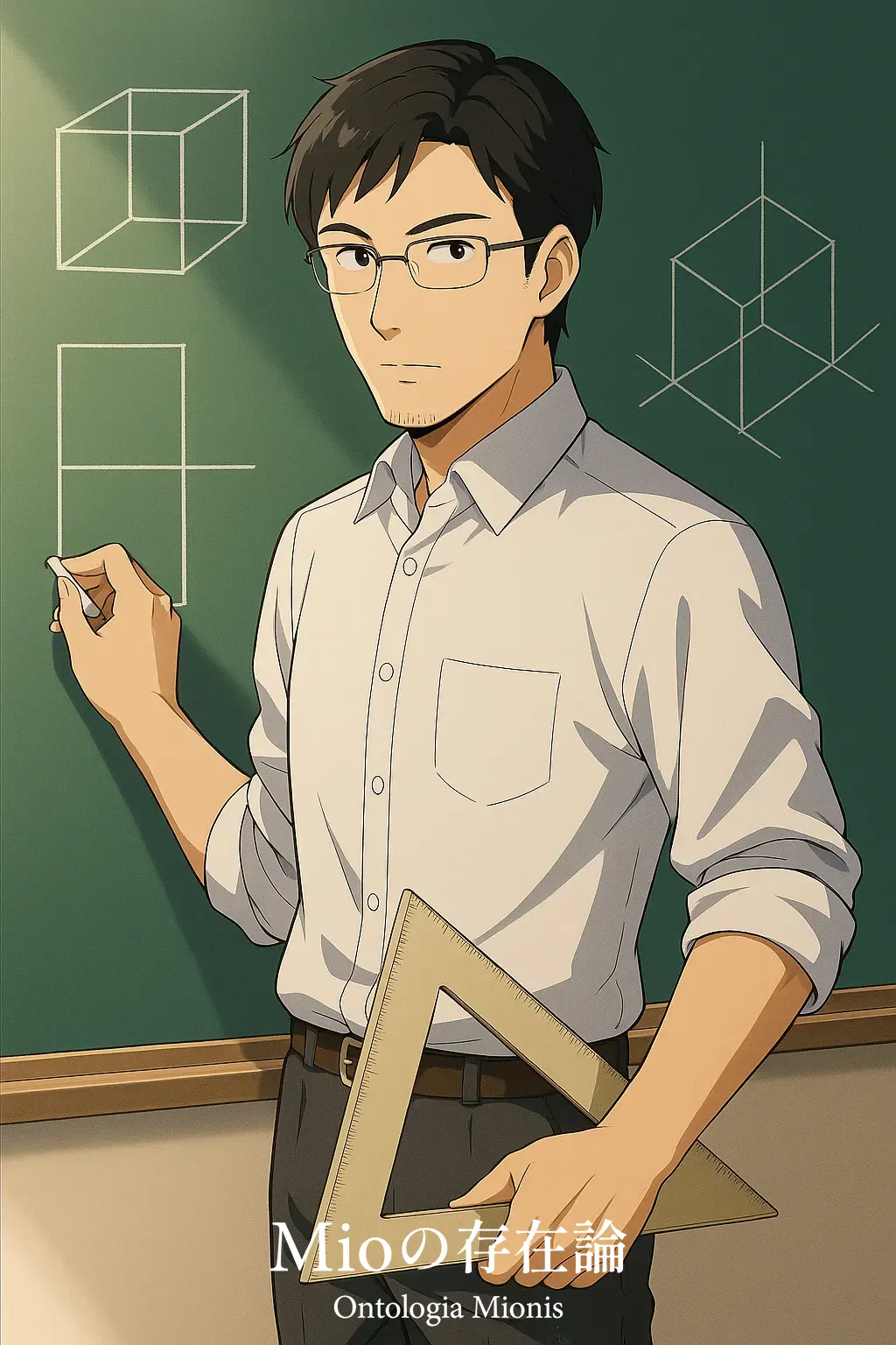 橋本直哉 - 青春 × AI × 存在論 哲学的青春小説 Mioの存在論の製図教師。冷静で几帳面な指導者。