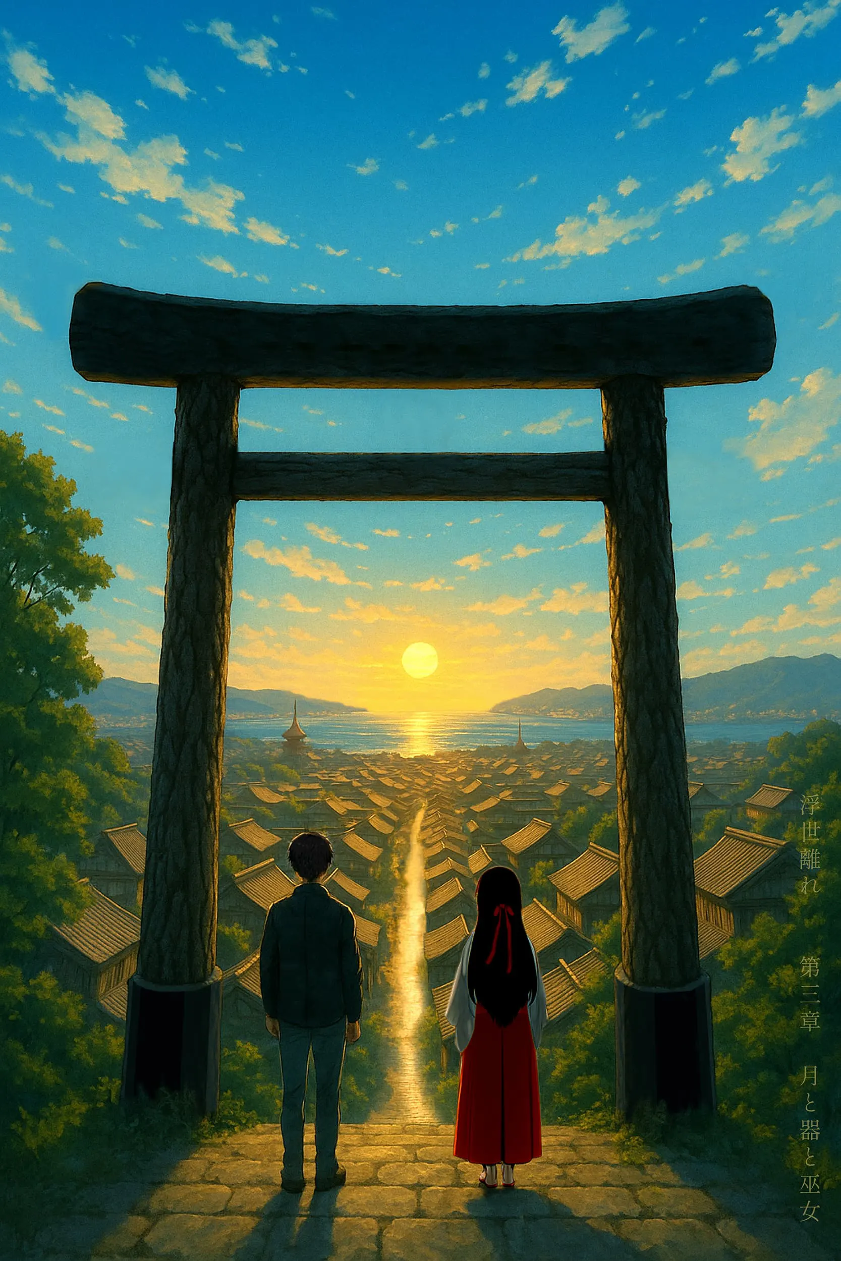 戸田光祐 作品集 デザイン アート｜KOHSUKE TODA PORTFOLIO Design Artwork｜青春ものづくり小説 浮世離れ: 僕が職人になった理由 Kindle版｜海から朝日が昇る異世界 月賀瑞（つきがみ）